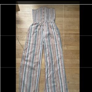 Multicolored sleeveless jumpsuit